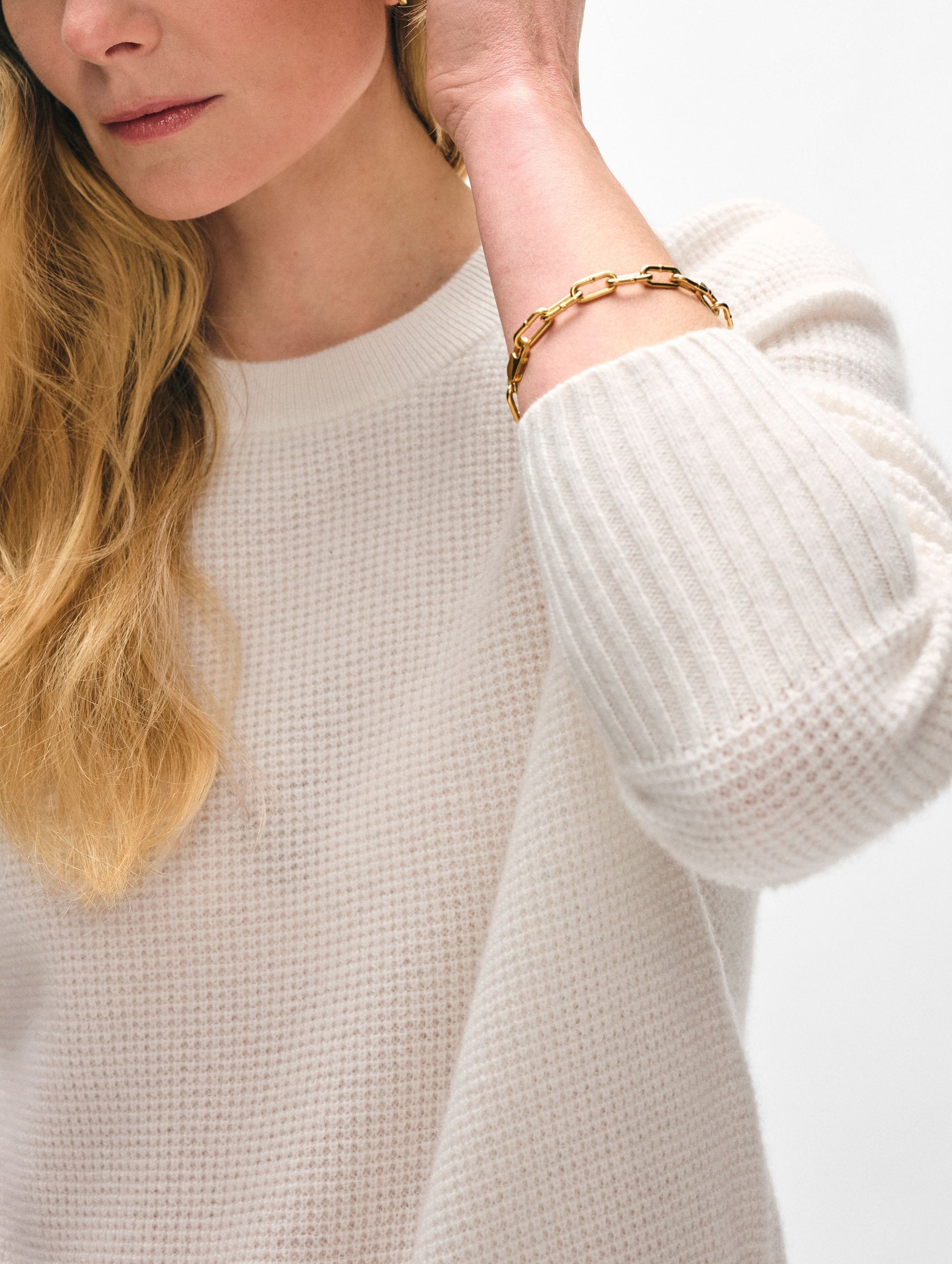 Cashmere Waffle Sweatshirt