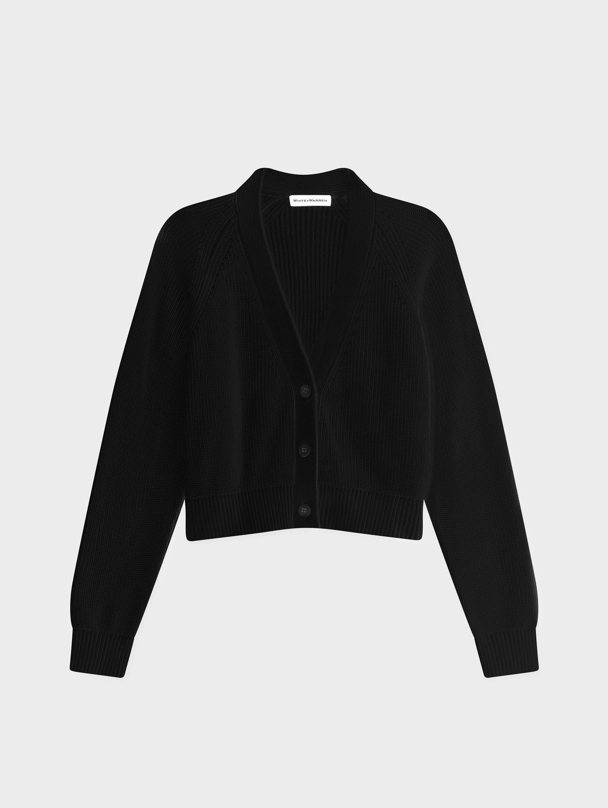 Linen Blend Ribbed Cardigan