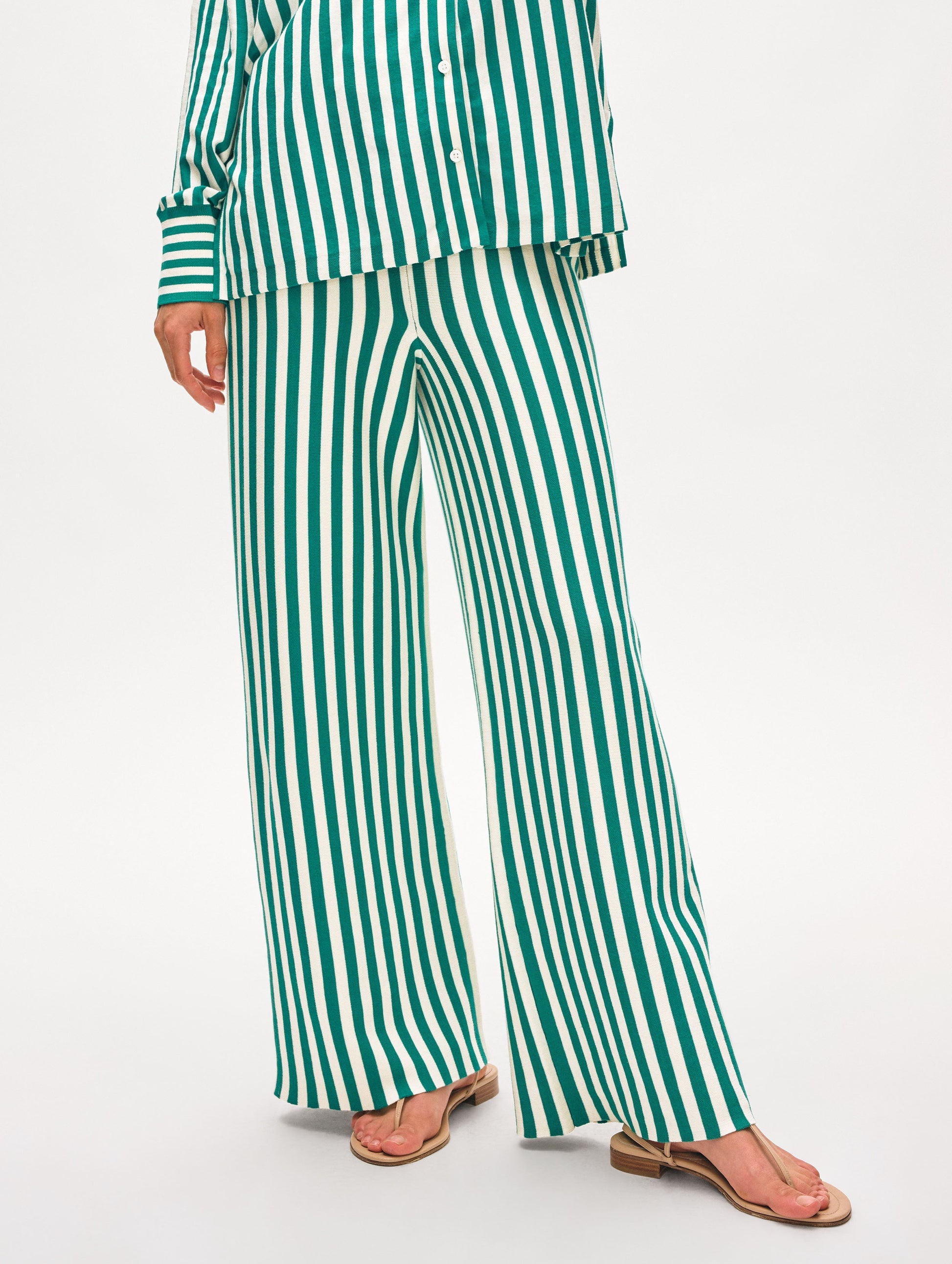 Superfine Organic Cotton Striped Pant