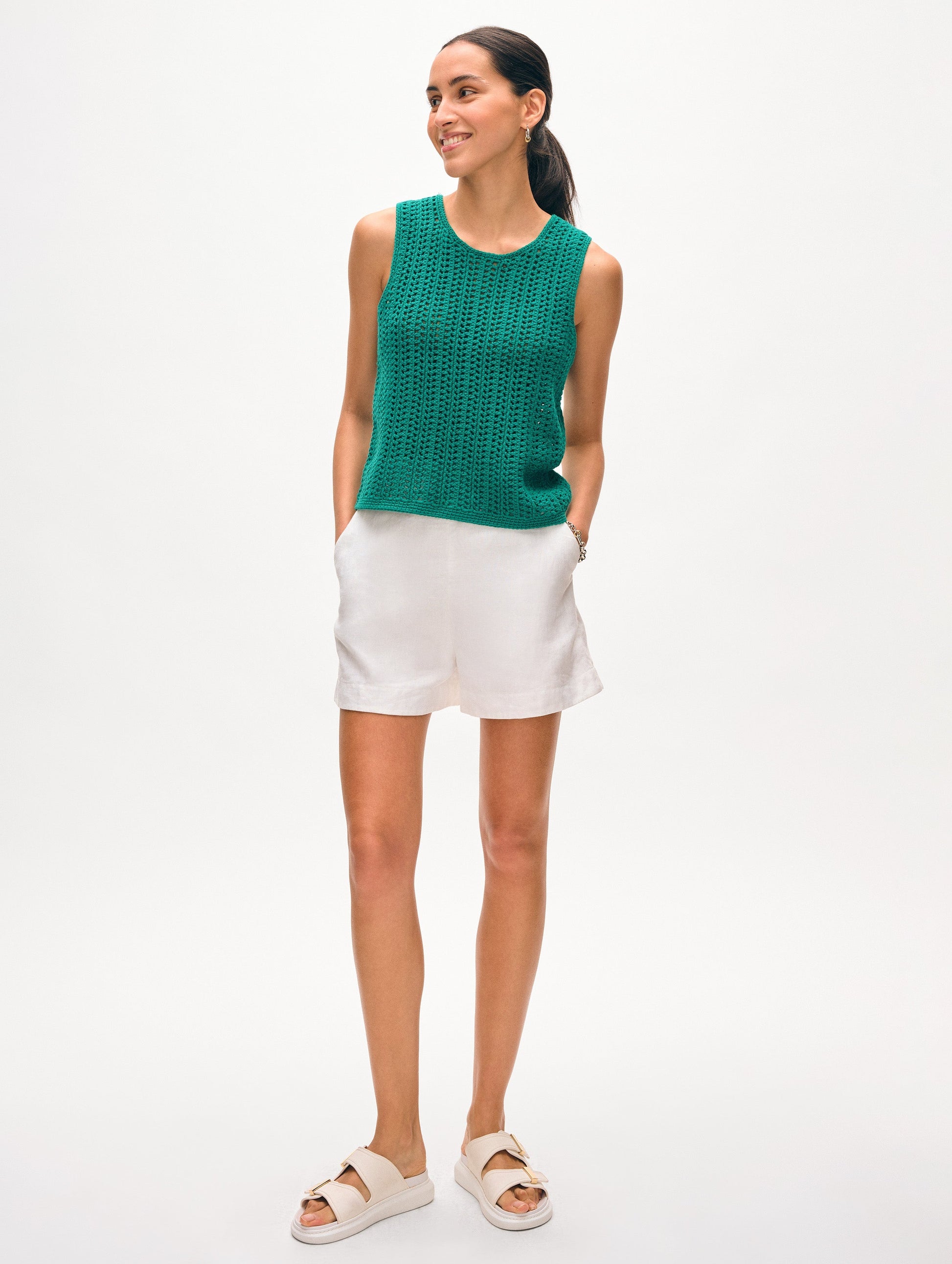 Hand Crochet Lofty Cotton Tank