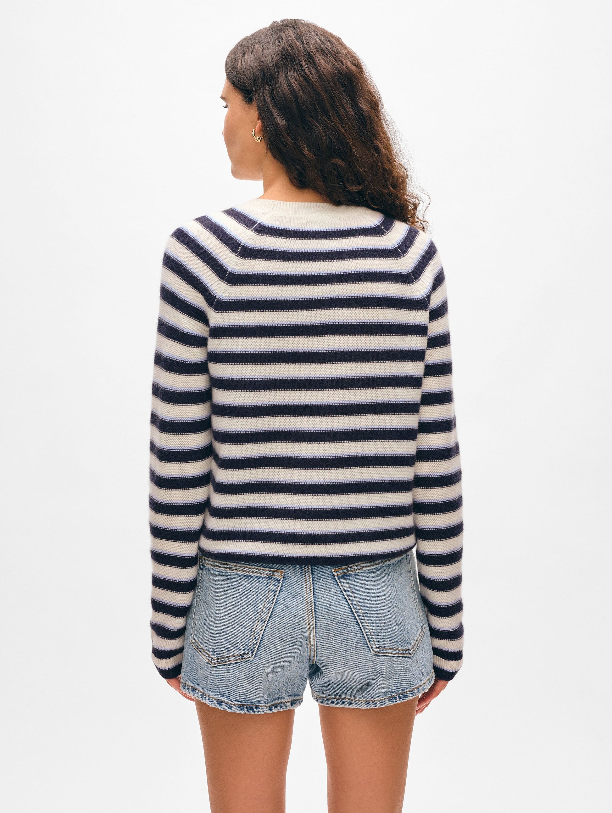 Cashmere Striped Sweatshirt