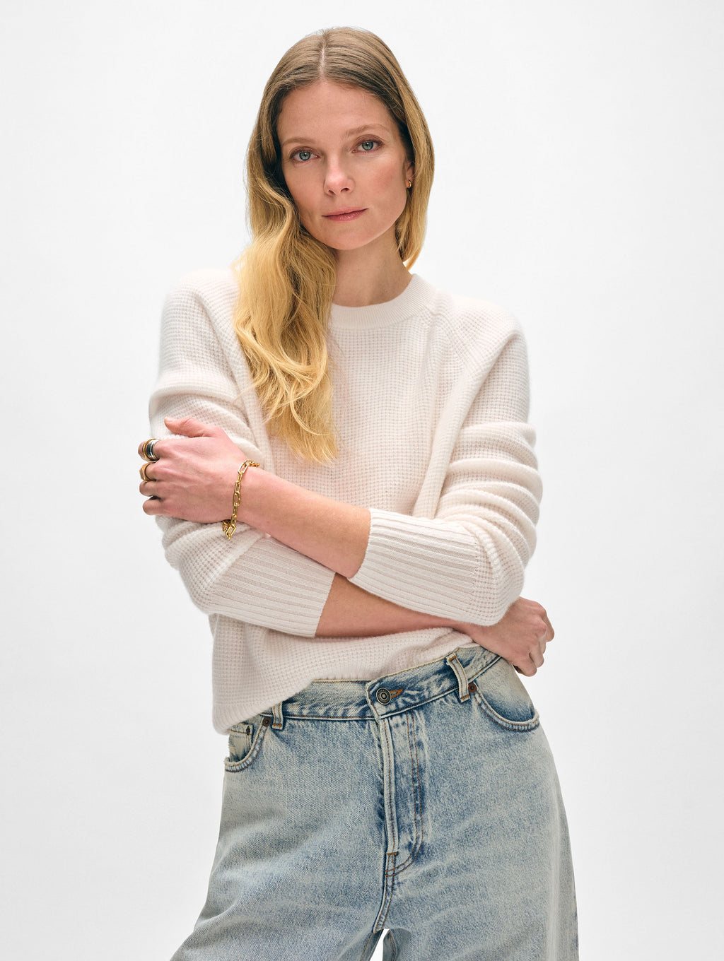 Cashmere Waffle Sweatshirt