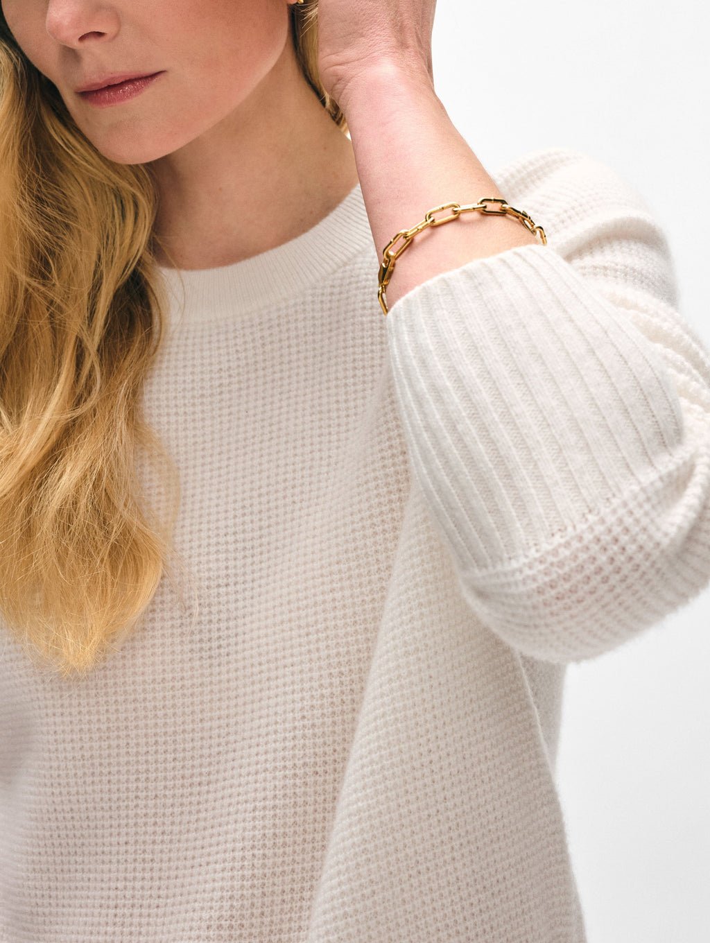 Cashmere Waffle Sweatshirt