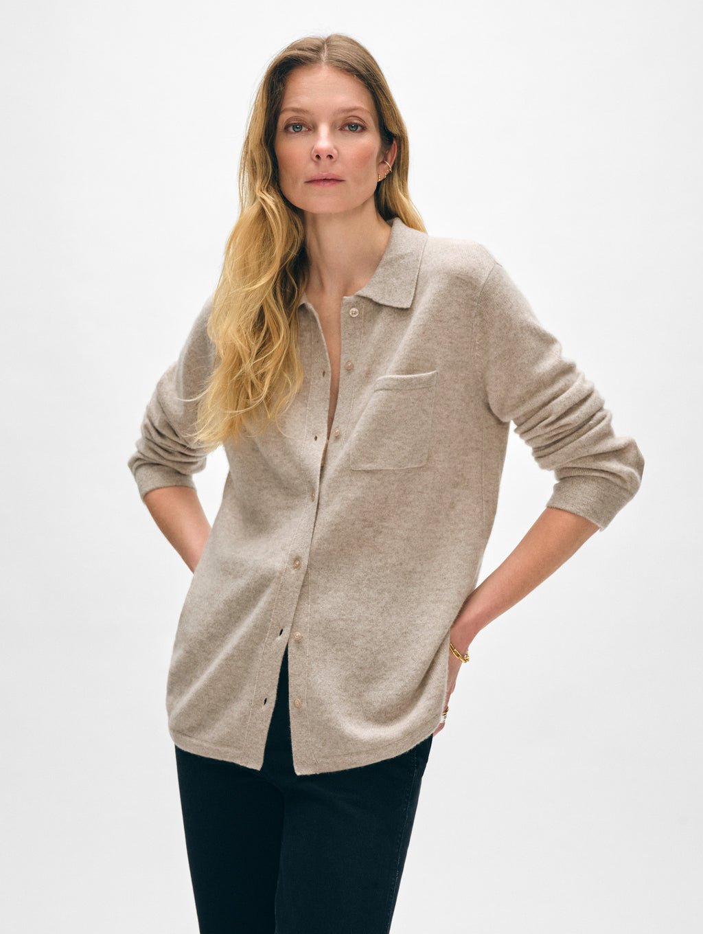 Cashmere Button Down Shirt
