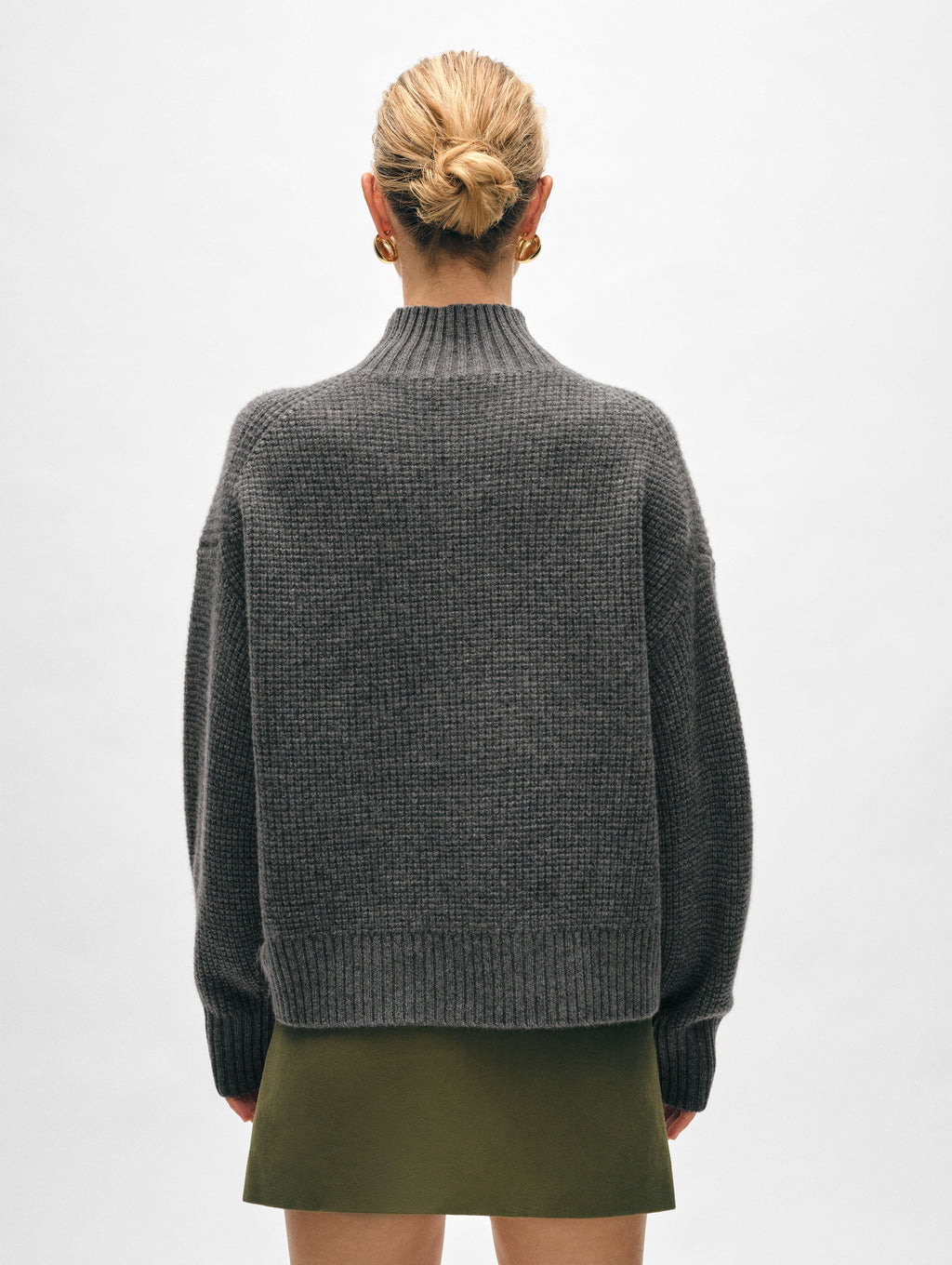 Cashmere Waffle Standneck