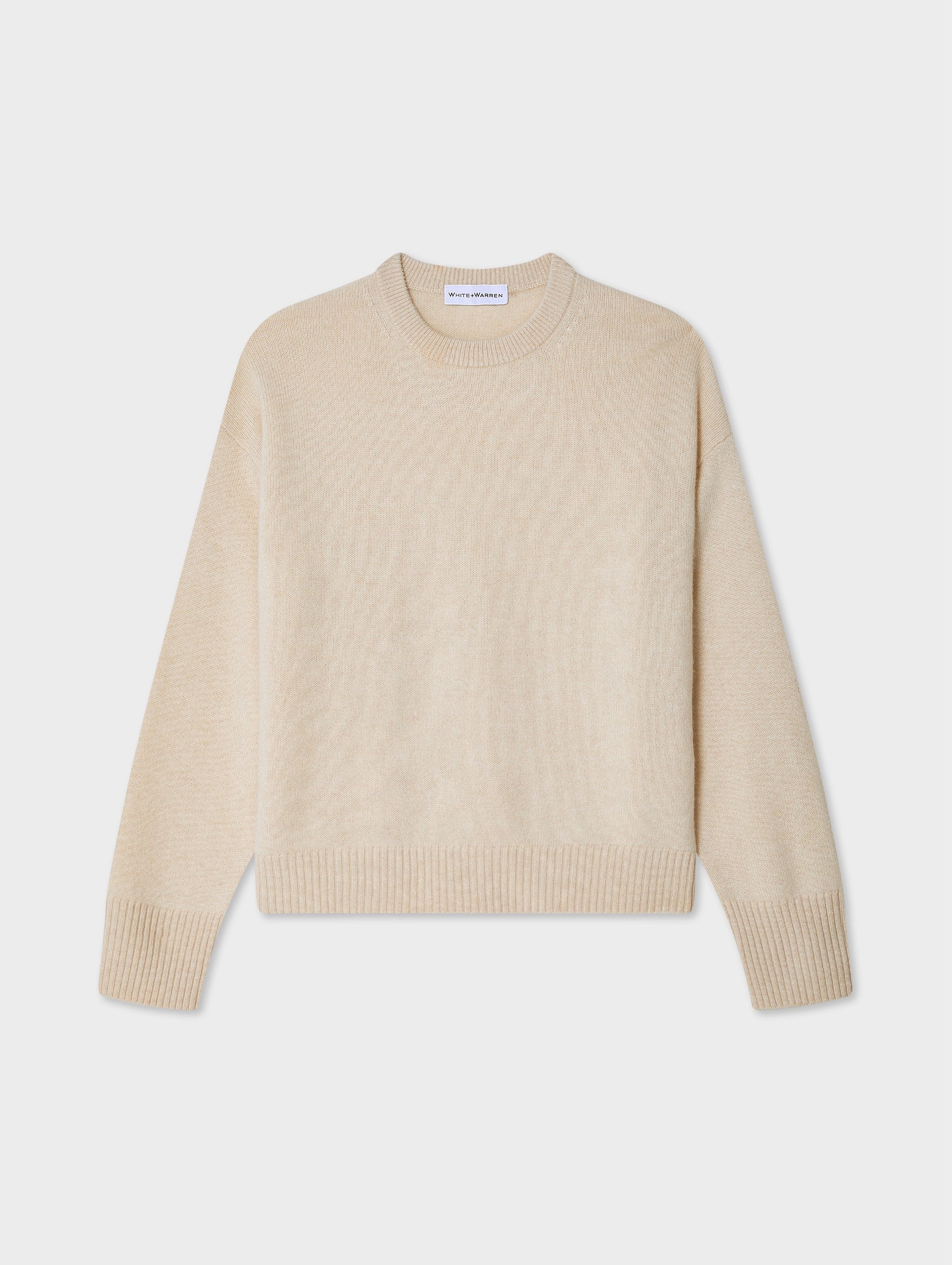 Cashmere Drop Shoulder Crewneck