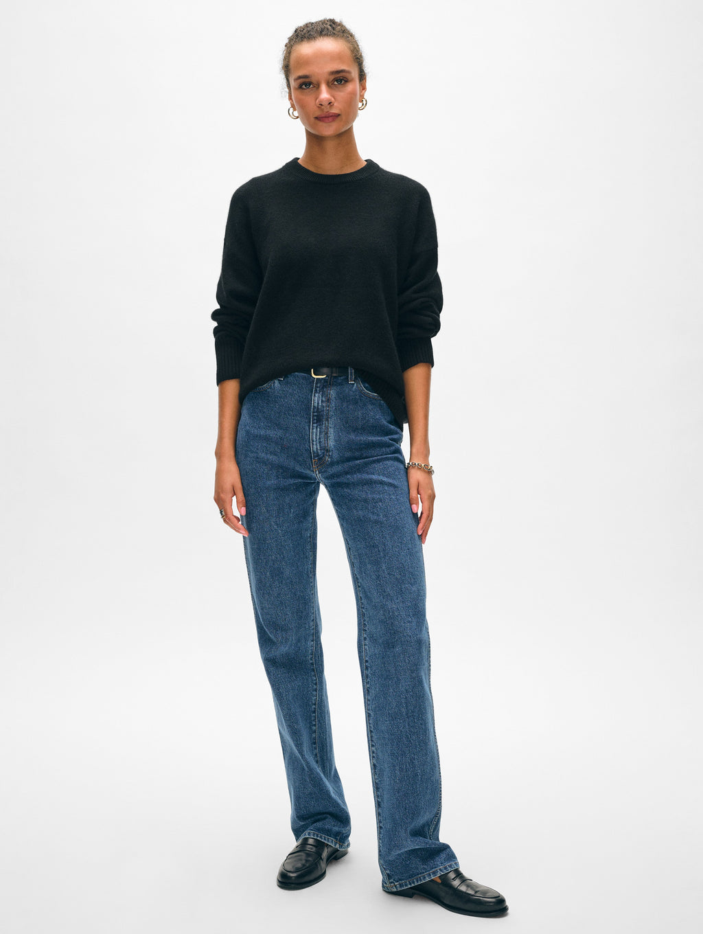 Cashmere Drop Shoulder Crewneck