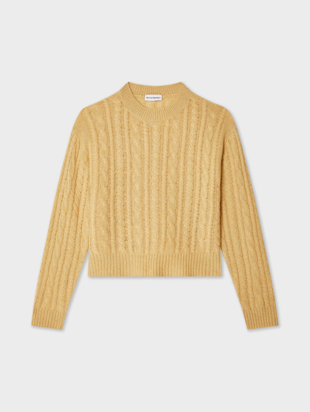 Cashmere Mixed Cable Crewneck
