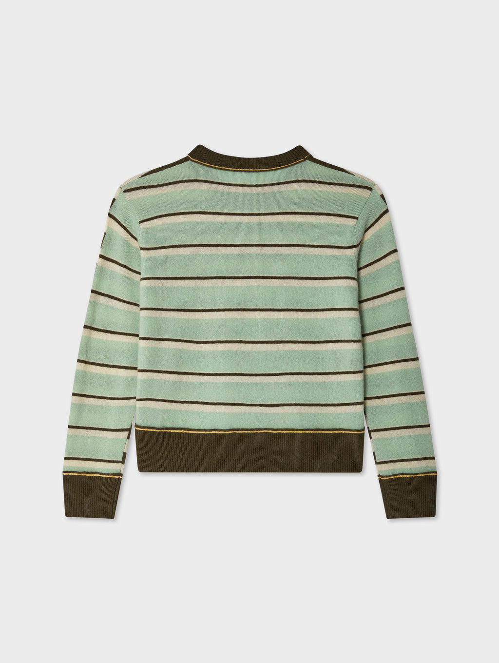 Cashmere Mixed Stripe Crewneck
