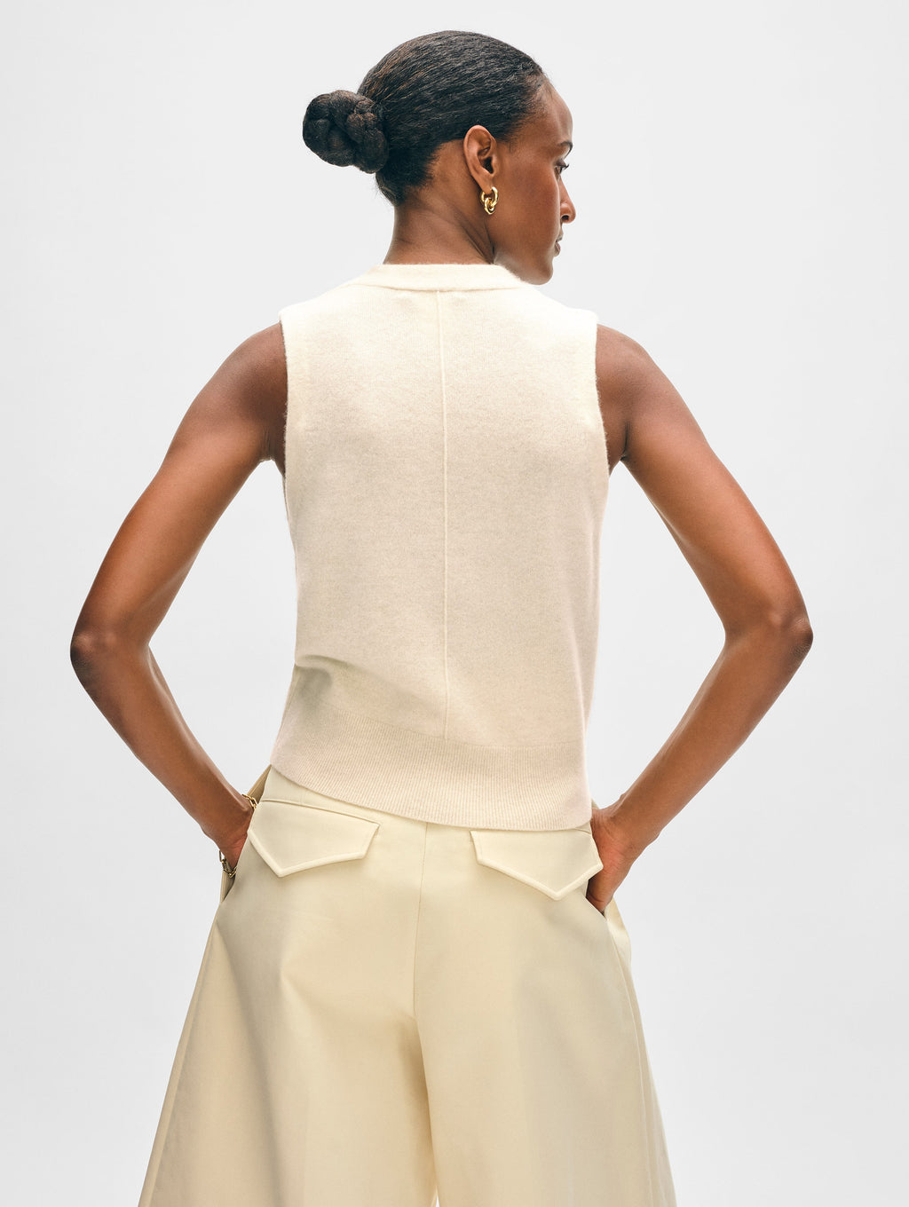 Cashmere Button Vest