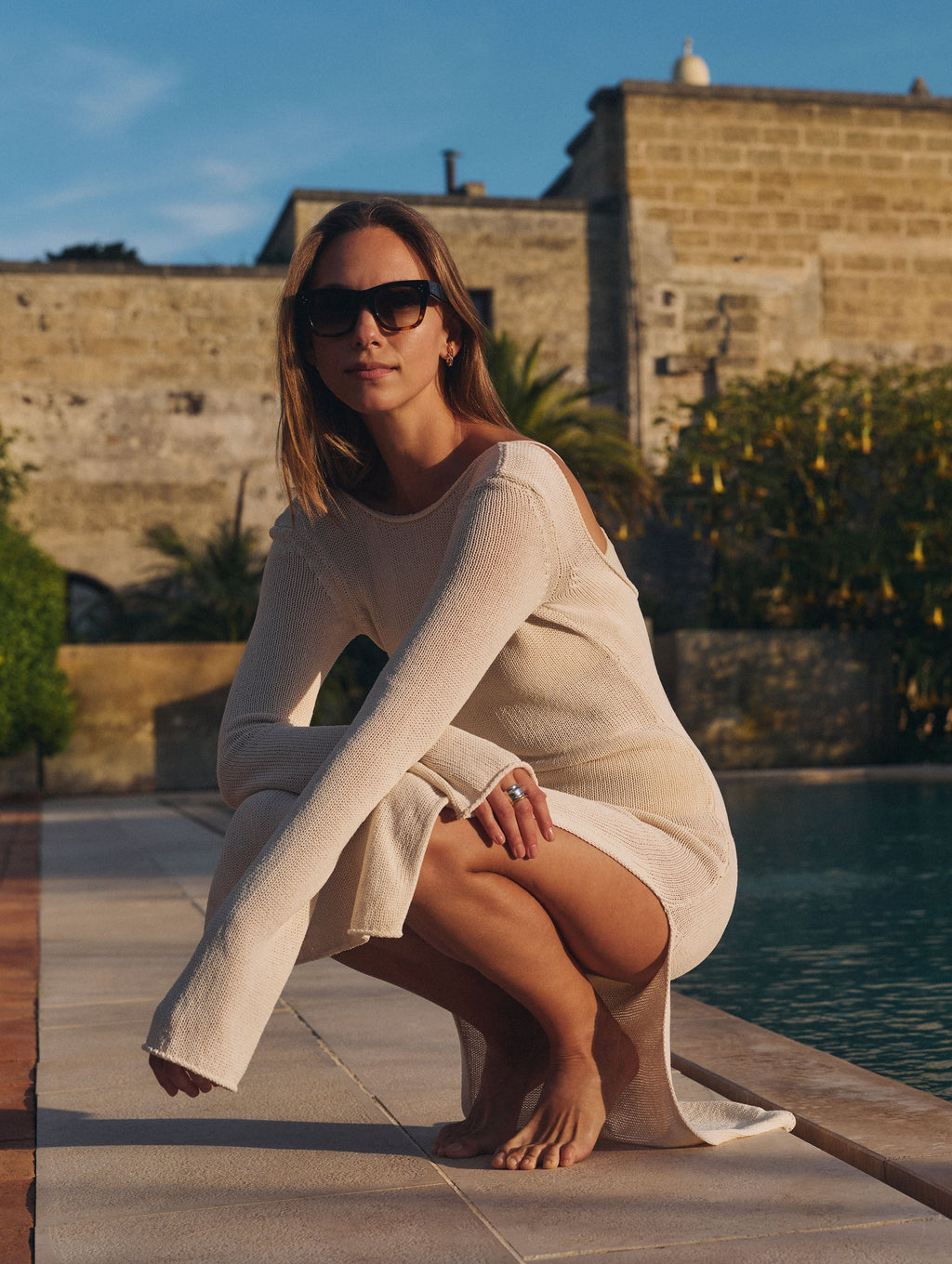 Cotton Tape Cover-Up Dress