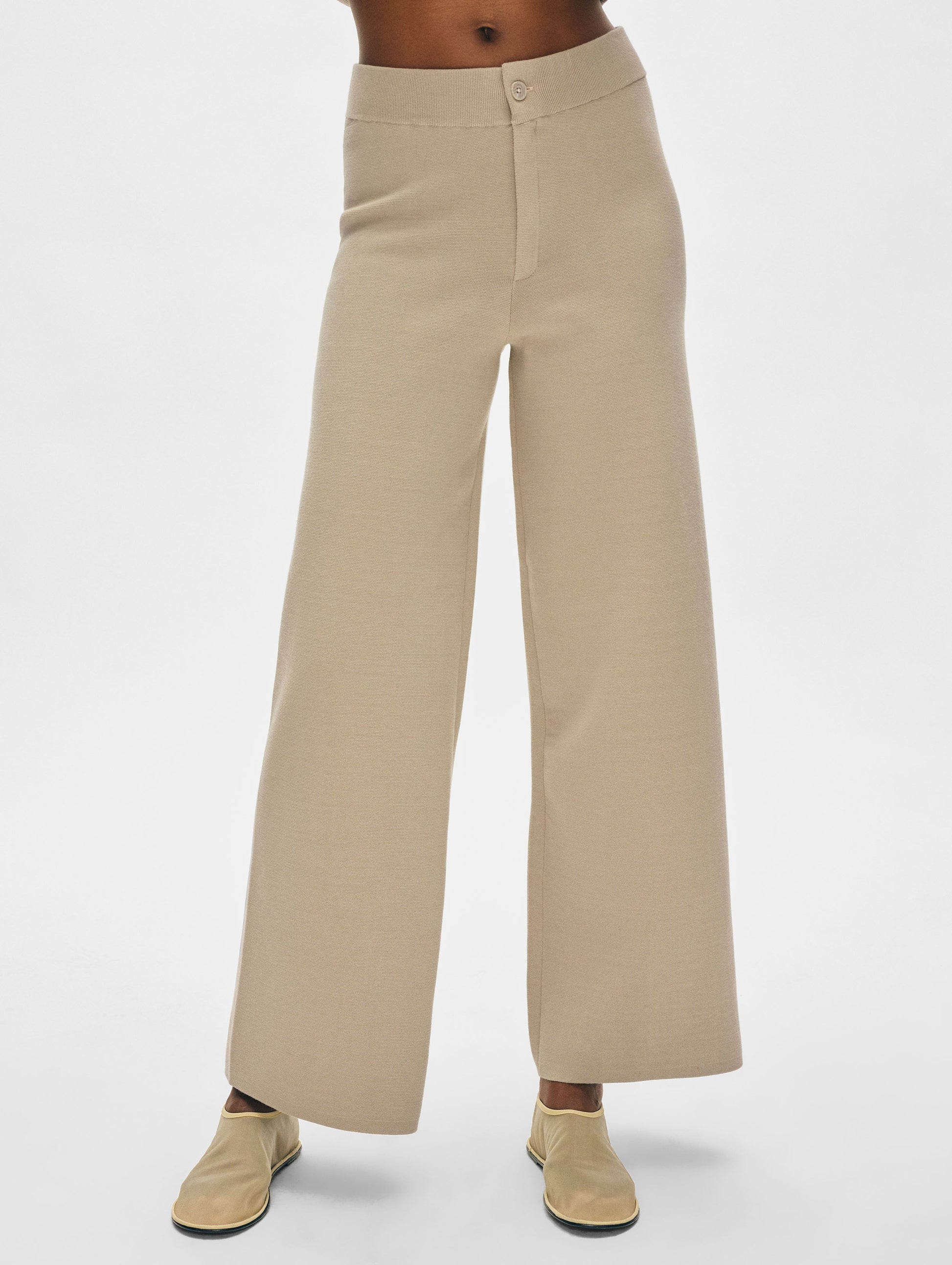 Superfine Organic Cotton Wide Leg Pant