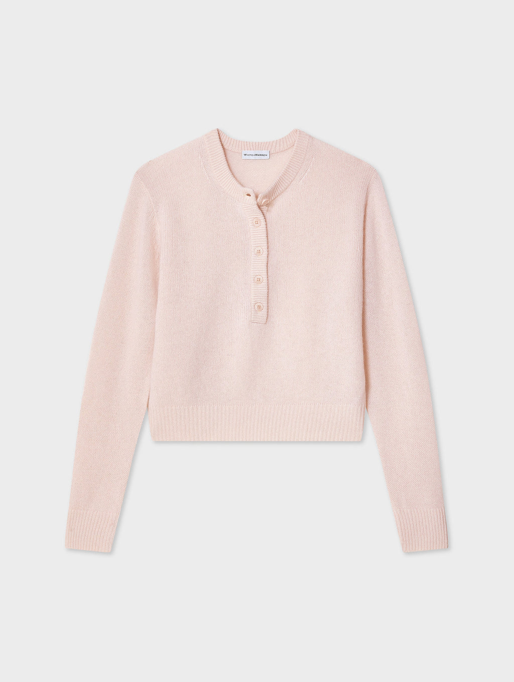 Cashmere Rib Trim Henley