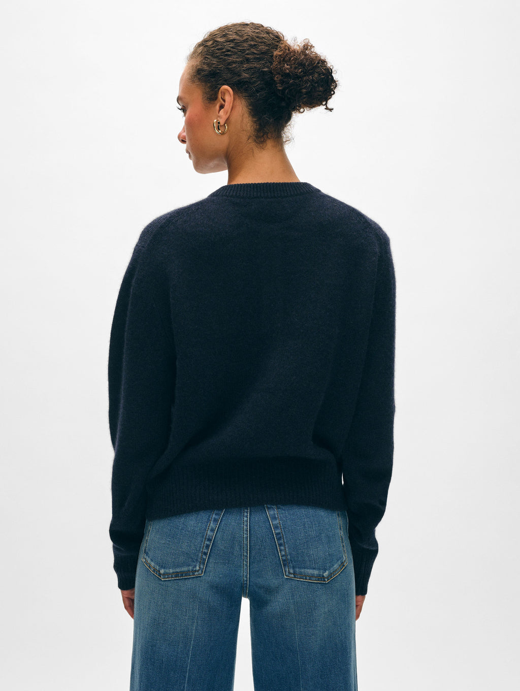 Cashmere Rib Trim Henley