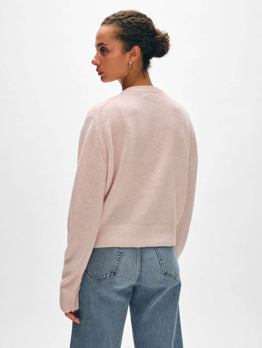 Cashmere Rib Trim Henley