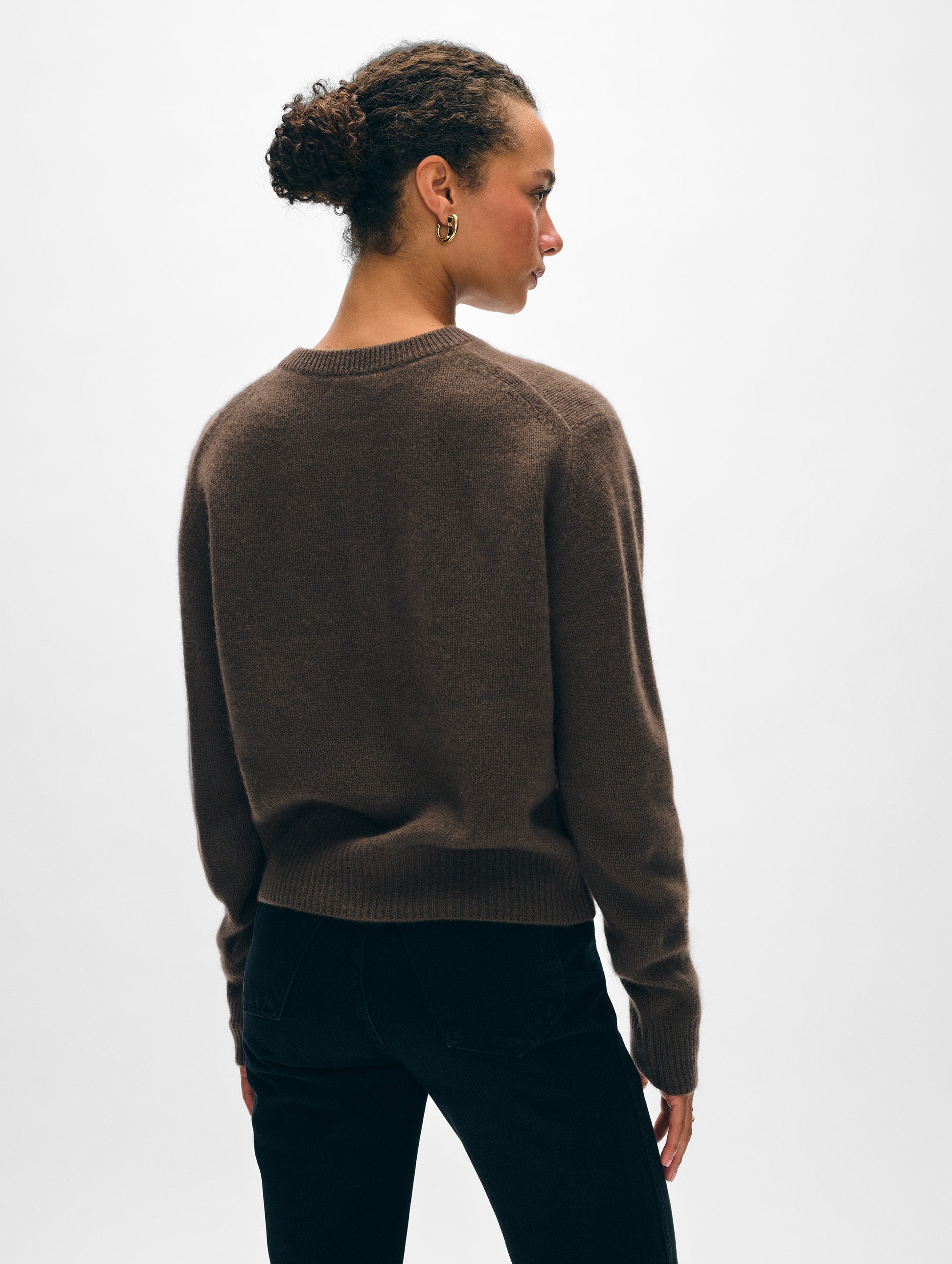 Cashmere Rib Trim Henley