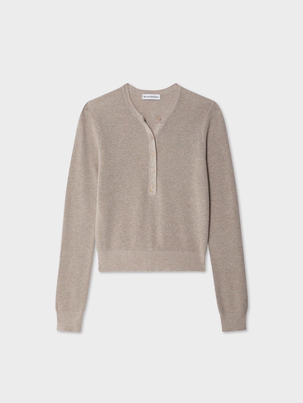 Fine Cotton Ribbed Henley