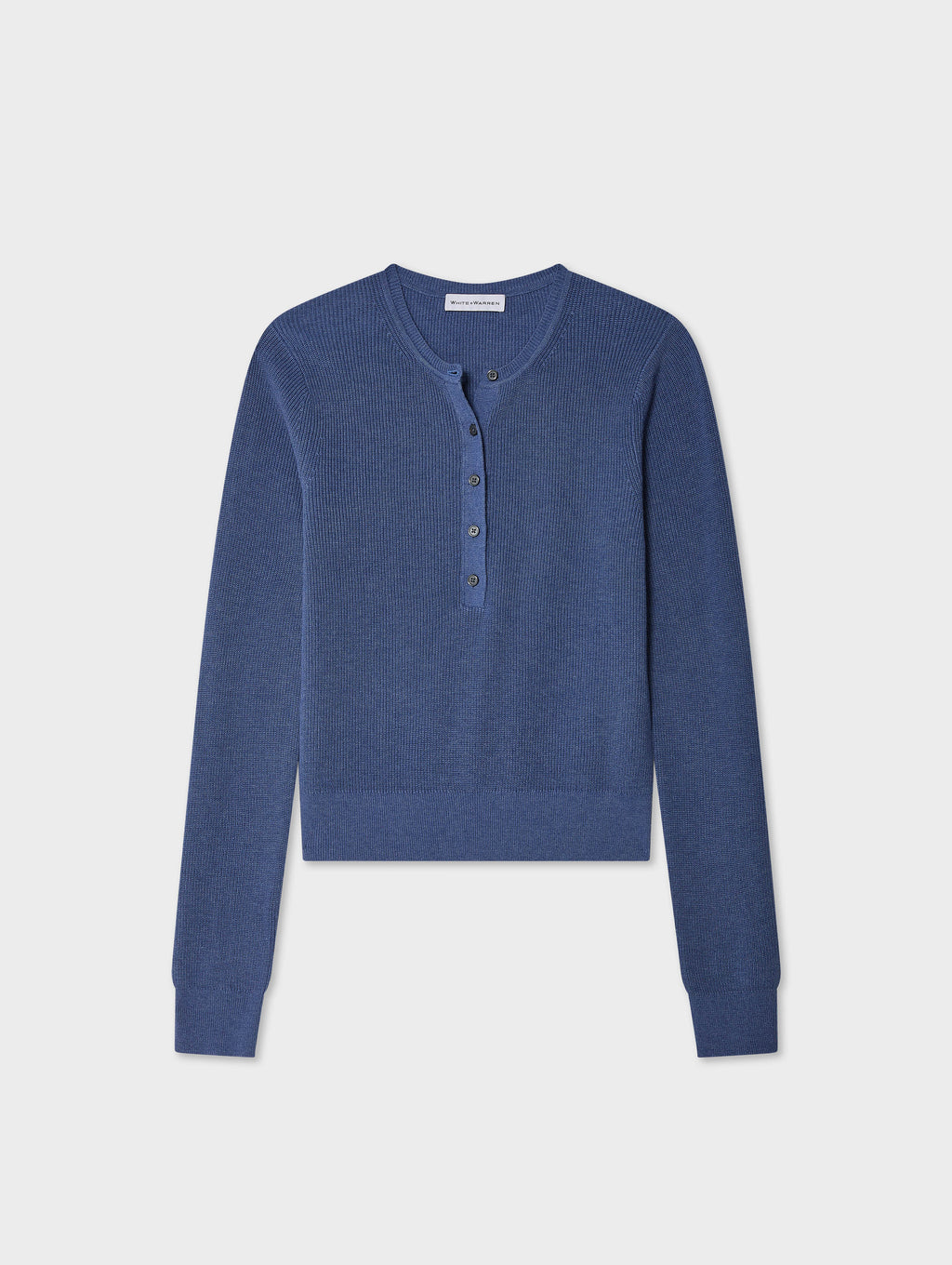 Fine Cotton Ribbed Henley