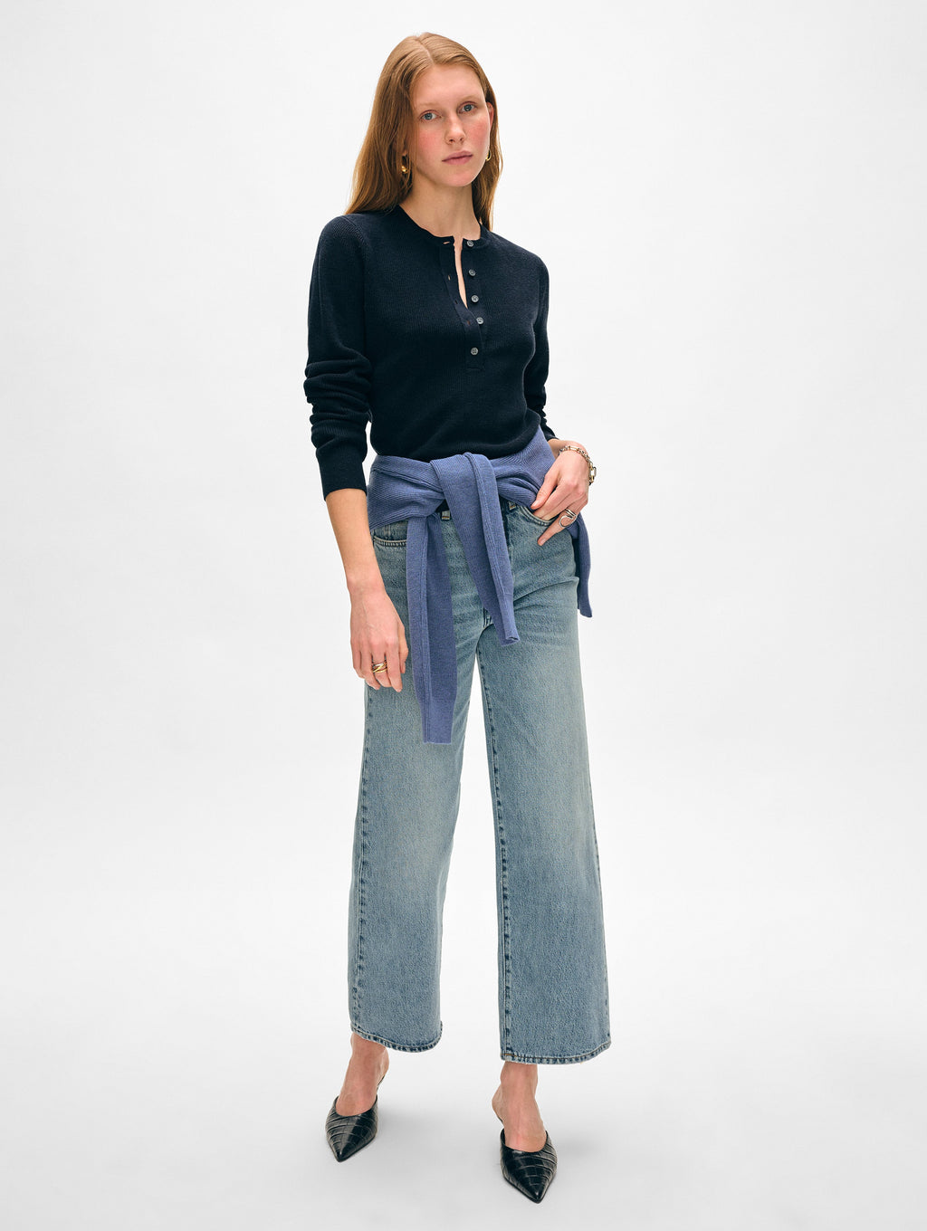 Fine Cotton Ribbed Henley