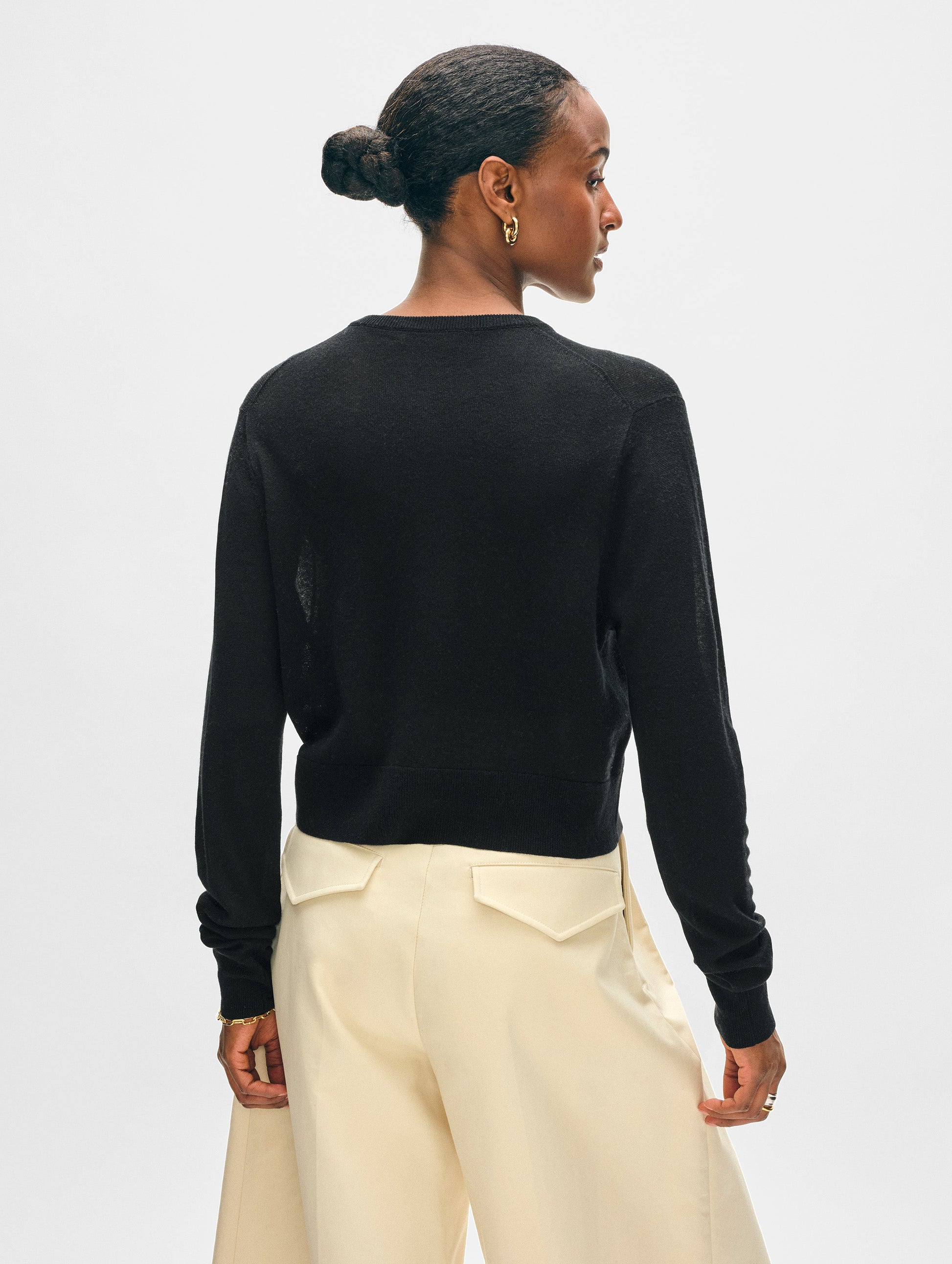 Superfine Cashmere Button Cardigan