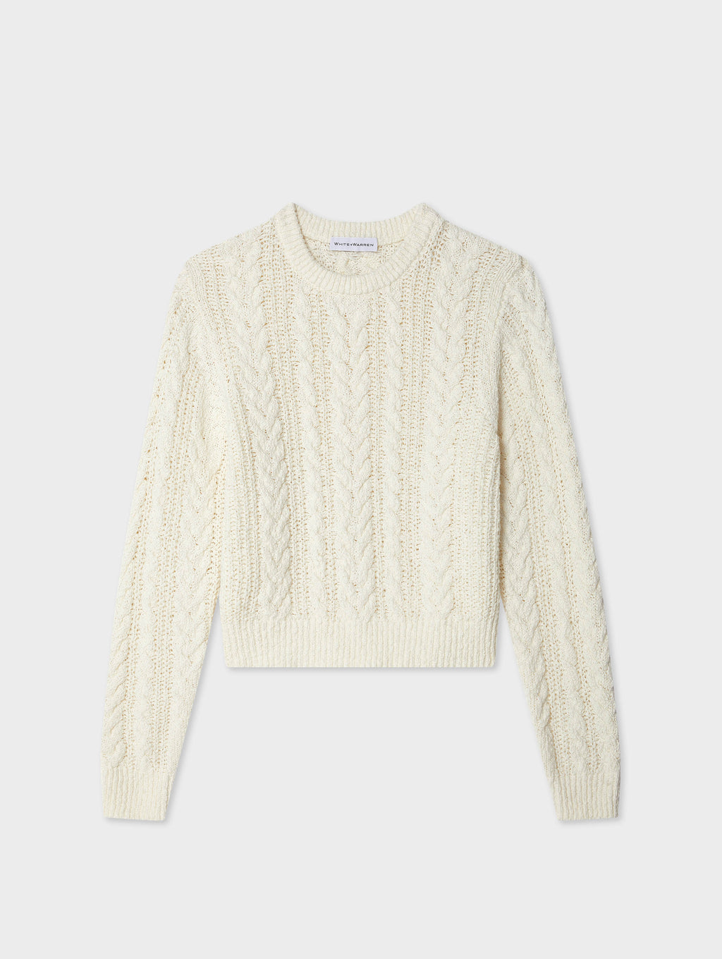 Cotton Cable Crewneck
