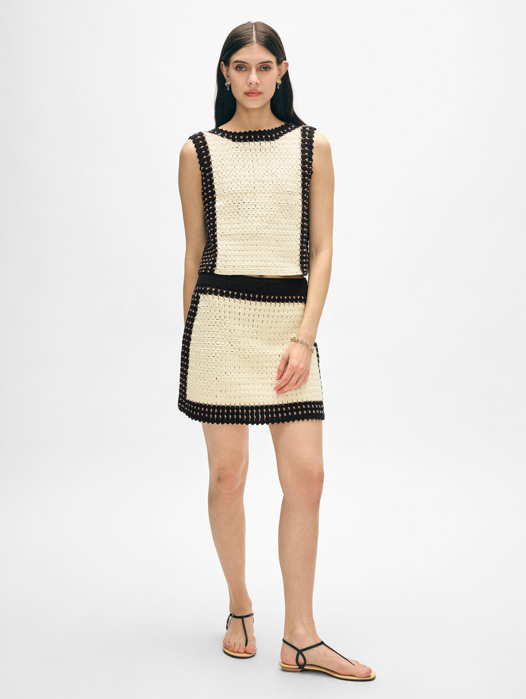 Hand-Crochet Reversible Tie Tank