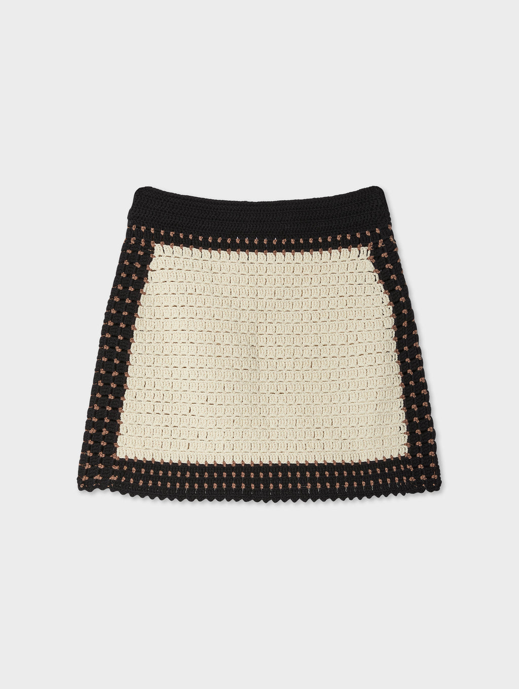 Hand-Crochet Cotton Mini Skirt
