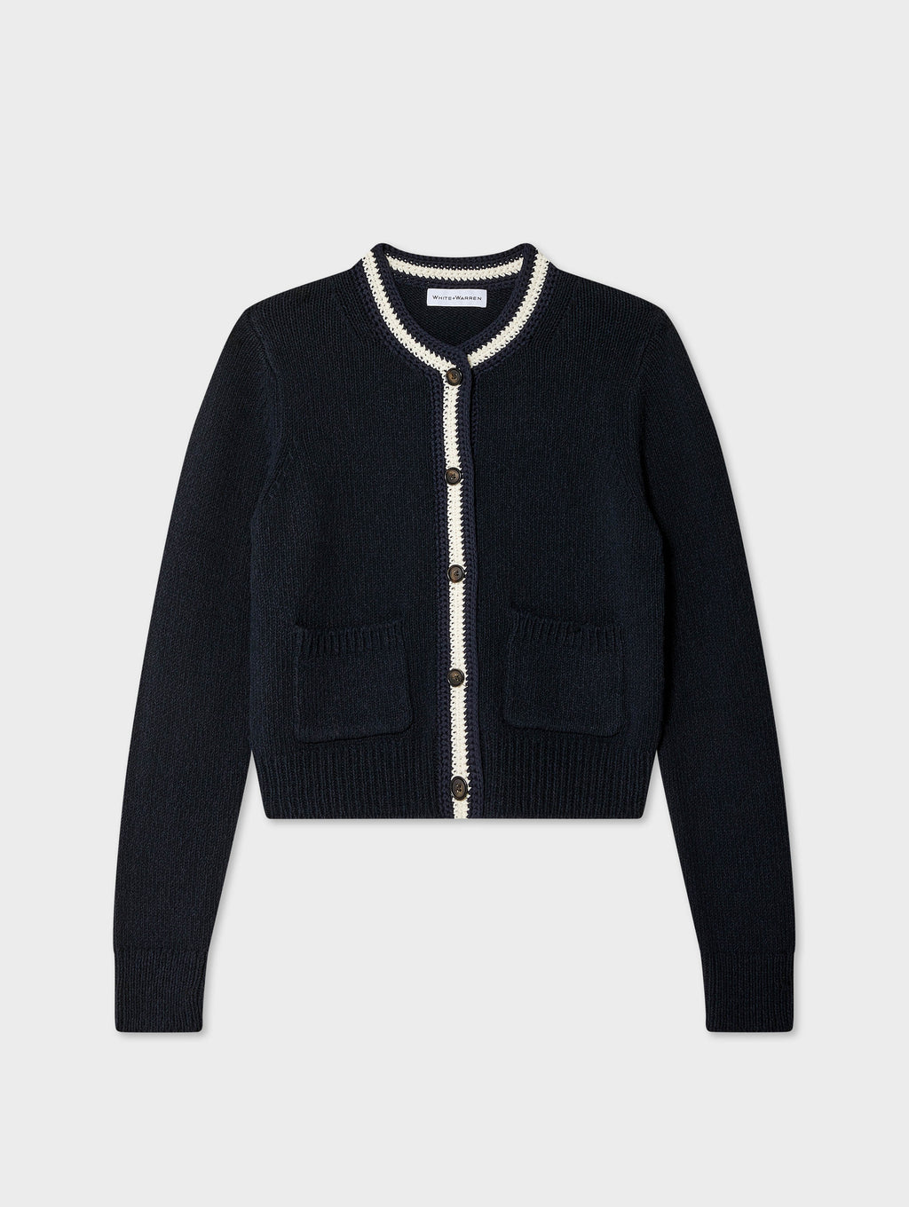 Lofty Cotton Crochet Trim Cardigan