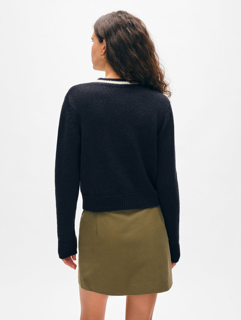 Lofty Cotton Crochet Trim Cardigan