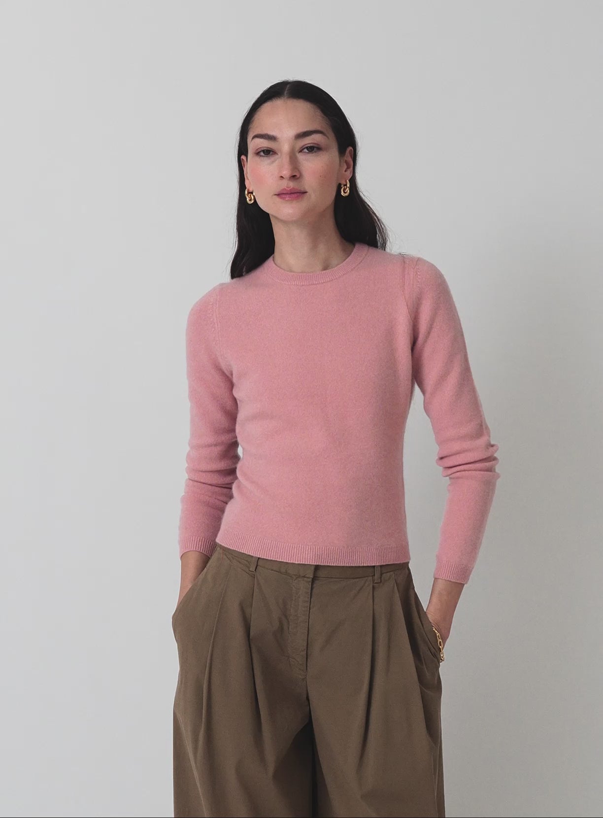 Cashmere Slim Crewneck