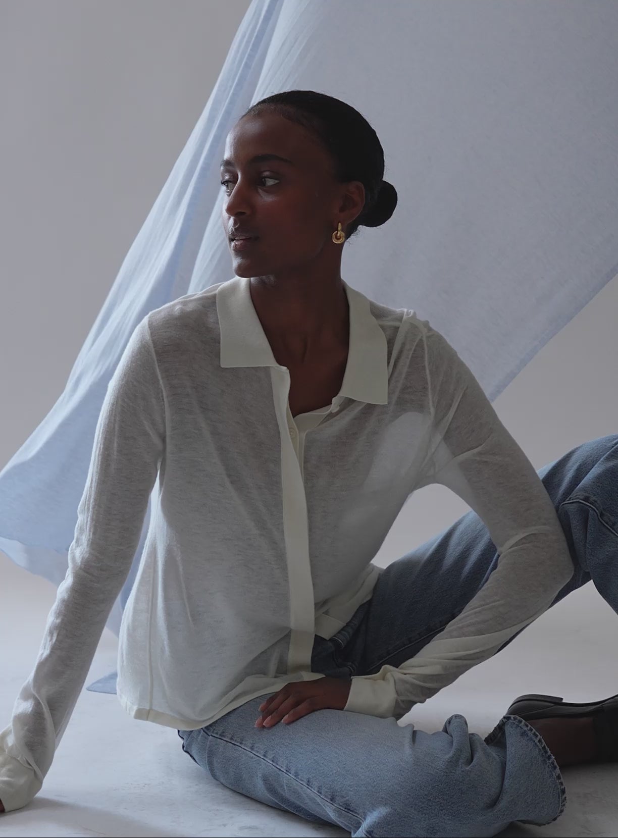 Superfine Cashmere Button Down